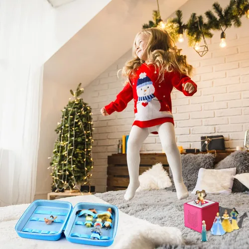 Miniatura 6 de PAIYULE Funda compatible con figuras de Tonies de personaje de reproducción de audio, soporte de almacenamiento de figuras para personajes de Azul