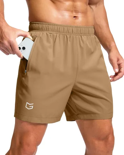 Miniatura 69 de G Gradual Pantalones cortos deportivos para correr para hombre con bolsillos con cremallera, de secado rápido, de 7 pulgadas, 5 pulgadas, 9