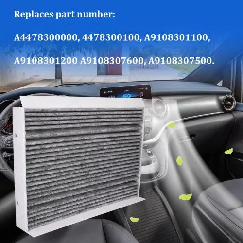 Miniatura 4 de Filtro de aire de cabina A4478300000 9108301100 para Mercedes Sprinter 1500 2500 3500 4500 Van Freightliner Sprinter 1500 2500 3500 Van Airsteam