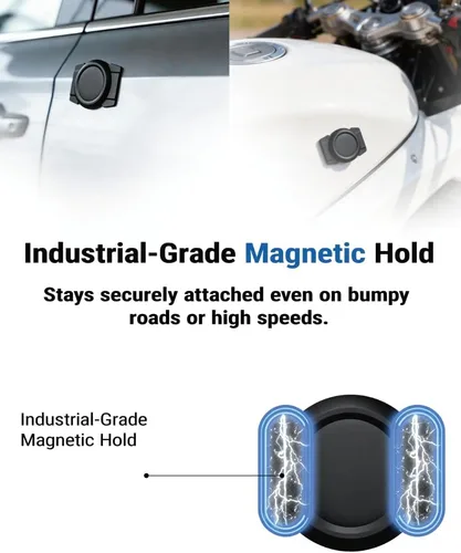 Miniatura 2 de Rastreador magnético de auto (solo Android): etiqueta de seguimiento de vehículos, etiqueta de localizador GPS Android compatible con Google Find My