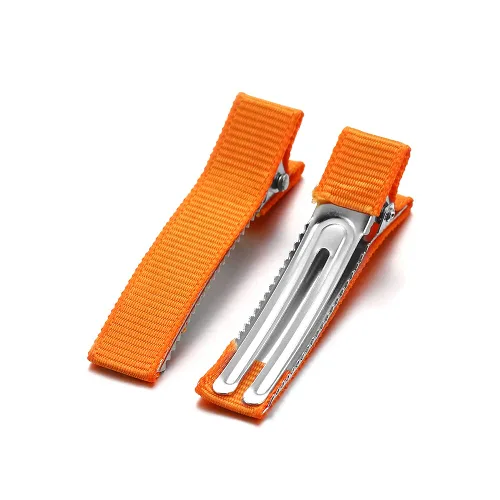 Miniatura 22 de 10 unids/lote plana de una sola punta de metal cocodrilo dientes clip de pelo pasadores color caramelo horquillas para bricolaje joyería base Negro