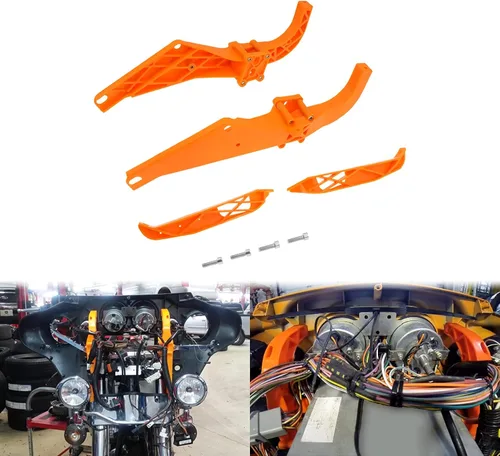 Miniatura 2 de Soportes de carenado interior de murciélago para Harley Touring Electra Glide Street Glide Tri Glide 1996-2013