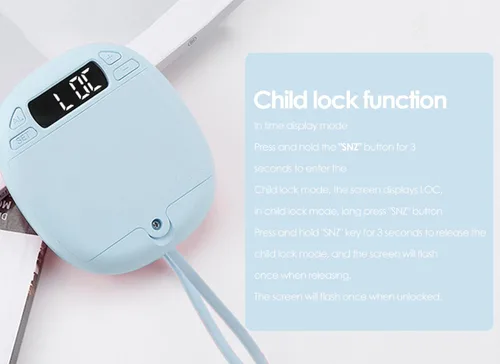 Miniatura 6 de Dpofirs Reloj despertador para sordos, efecto de vibración, pantalla LED, reloj despertador digital, baterías incluidas, dibujos animados, dos