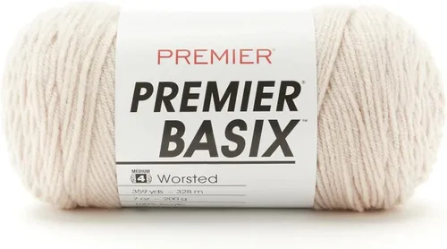 Miniatura 13 de Premier Yarns Basix, hilo de estambre sólido, hecho de acrílico, hilo ideal para ganchillo y tejer, Pecan, 359 yardas 1115-35 Pecan