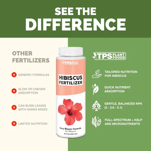 Miniatura 4 de Fertilizante de hibisco: alimento líquido para plantas para más flores, color vibrante y crecimiento tropical saludable, 8 onzas