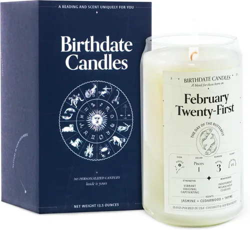 Miniatura 253 de Velas con fecha de nacimiento, 28 de octubre, velas perfumadas del zodiaco de Escorpio, regalo de cumpleaños, aroma a bergamota, canela y caoba