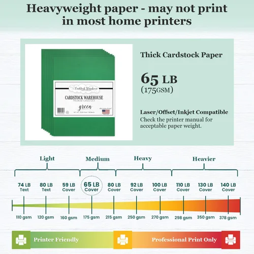Miniatura 4 de Cardstock Warehouse - Papel de cartulina azul Glo Tone – 25 hojas, 8.5 x 11 pulgadas – 65 libras / 175 GSM Premium reciclado azul mate cartulina