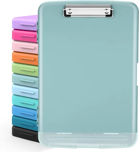 Miniatura 13 de Sooez Portapapeles con almacenamiento, tableros de clip de alta capacidad de 8.5 x 11 pulgadas con almacenamiento, carpeta de portapapeles