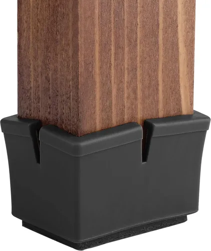 Miniatura 8 de Protectores de suelo para patas de silla, ajuste rectangular, longitud de 1-15/16 a 2-1/16 pulgadas y ancho de 15/16 a 1-3/16 pulgadas, tapas