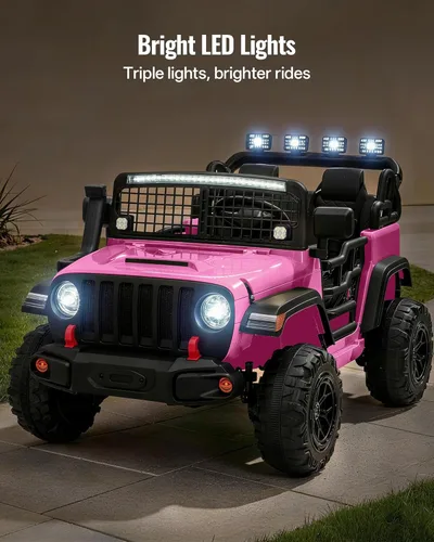 Miniatura 5 de Outfunny - Coche de juguete de paseo de 2 plazas, coche eléctrico de 24 V y 4 WD para niños de 4 a 8 años con control remoto, motores de 4x200W