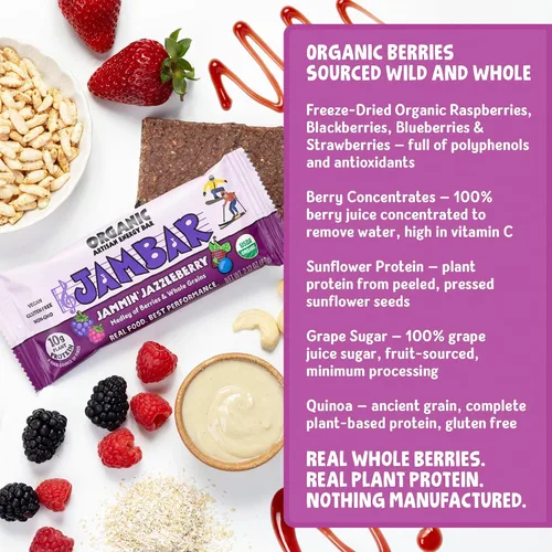 Miniatura 3 de JAMBAR Organic Artisan Energy Bar (Chocolate Cha Cha - 12 unidades)