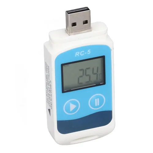Miniatura 2 de Fydun Registrador de datos de temperatura USB IP67 32000 lecturas registrador de datos de temperatura para cadena de frío para el hogar, estudio