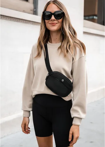 Miniatura 99 de WESTBRONCO Riñoneras para mujeres y hombres, bolsa para cinturón con bolsillos con cremallera, riñoneras modernas, bolsas cruzadas ligeras de 1