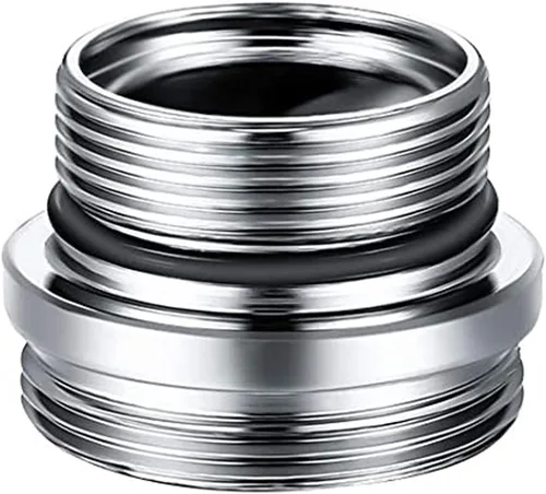 Miniatura 12 de SCAQ1 - Adaptador de caché estándar de 15/16 pulgadas, 27T a 55/64 pulgadas, 27T, latón macizo cromado, adaptador macho a macho para fregadero