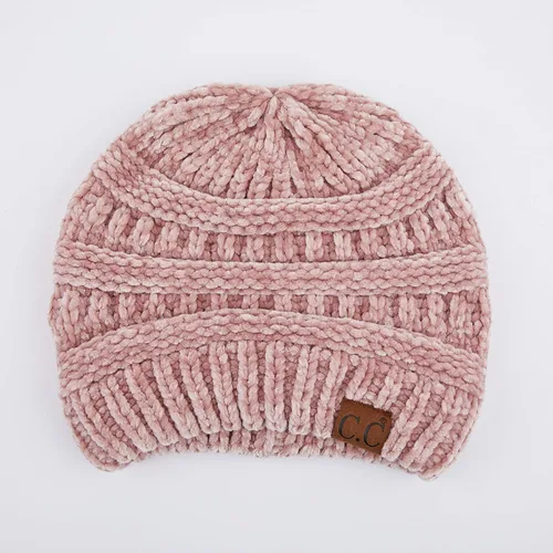 Miniatura 125 de C.C Trendy Warm Chunky Soft Stretch Cable Knit Beanie