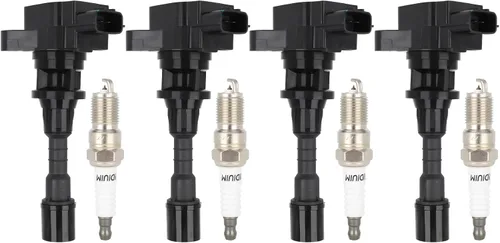 Miniatura 3 de Bobinas de bobina de encendido y bujías de iridio UF541 compatibles con Mazda 2006-2008 5 2.3L L4