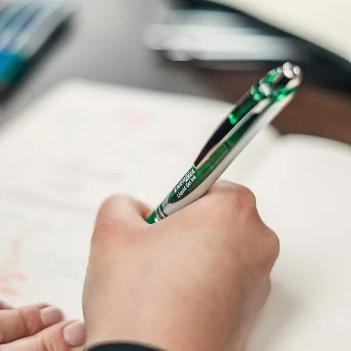 Miniatura 12 de Pentel EnerGel BL77-D - Bolígrafo de tinta de gel con mecanismo de botón (0.014 in, 12 unidades), color verde