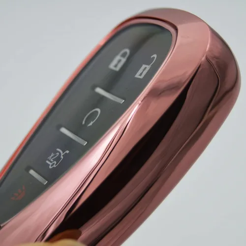 Miniatura 2 de Funda protectora de llavero rosa brillante para Chevrolet Chevy Malibu Camaro Trax Traverse Sonic Cruze Volt Equinox Trailblazer
