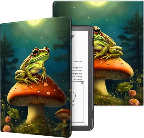 Miniatura 35 de Funda para Kindle básico de 6 pulgadas (11.ª generación), múltiples ángulos, piel sintética, delgada, con función de encendido y apagado automático
