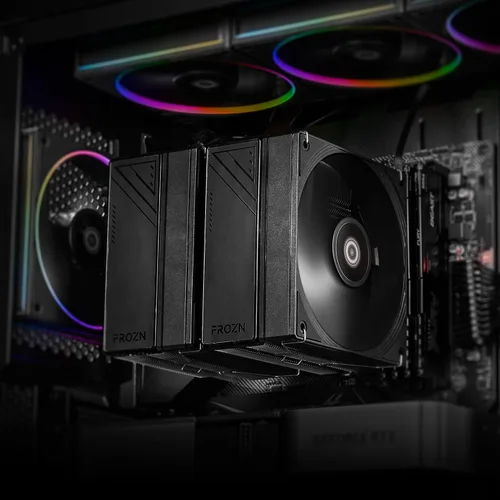 Miniatura 3 de ID-COOLING FROZN A620 PRO SE - Enfriador de aire para CPU de torre dual Blackout, 6×Ф6mm Heatpipes, ventiladores silenciosos duales de 120x120x25mm