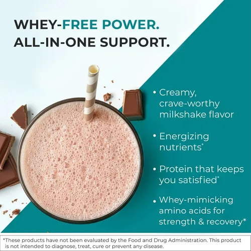 Miniatura 4 de Batido todo en uno inspirado en el paleo de chocolate – Reignite Wellness by JJ Virgin – Proteína en polvo de caldo de hueso – Batido de proteína