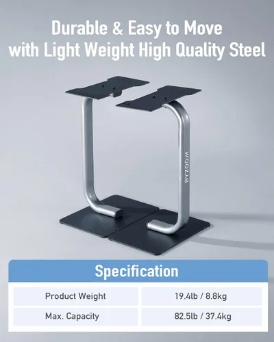 Miniatura 3 de BYZOOM FITNESS Pure Series Adjustable Dumbbell Stand Rack Holder for 12.5, 25, 27.5LB Adjustable Dumbbells, Weight Training Fitness Exercise for