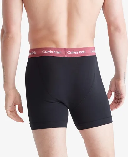 Miniatura 3 de Calvin Klein - Ropa interior de algodón elástico tipo bóxer brief para hombre, paquete de 3