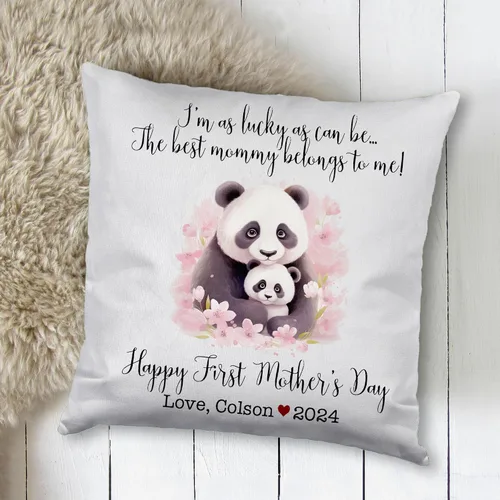 Miniatura 2 de Generic Panda, funda de almohada personalizada para el primer día de la madre, funda de almohada personalizada para el día de la madre, regalo