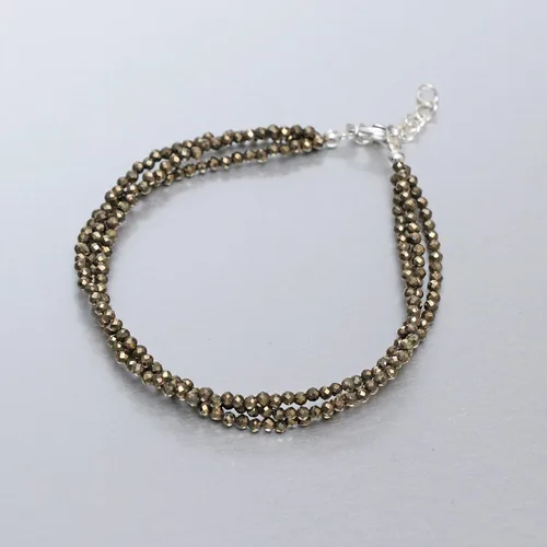Miniatura 2 de Gempires Natural Multi Strand Beaded Bracelets Lightweight Handmade Gemstone Jewelry Hypoallergenic 8 Inch Gold Plated Stylish Everyday Wear Jewelry