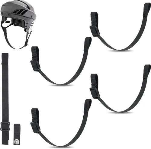 Miniatura 8 de Hockey Helmet Chin Strap Single Snap Detachable Sports Strap Replacement Ear Loops adjustable buckle Accessory Repair Kit