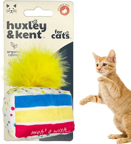 Miniatura 26 de Huxley & Kent Juguete de Peluche para Gatos - Juguete Interactivo de Hierba Gatera para Gatos y Gatitos - Suave con Crujido y Hierba Gatera