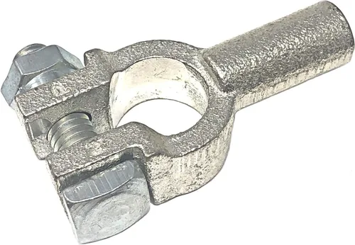 Miniatura 2 de 1 par de calibre 2/0 Conectores de terminal de cable de batería de poste superior, positivo y negativo (+/-) de cobre puro + tubo termorretráctil
