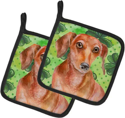 Miniatura 111 de Caroline's Treasures BB9655PTHD - Juego de soportes para ollas de cocina resistentes al calor, almohadillas calientes para horno, 7 1/2 x 7 1/2