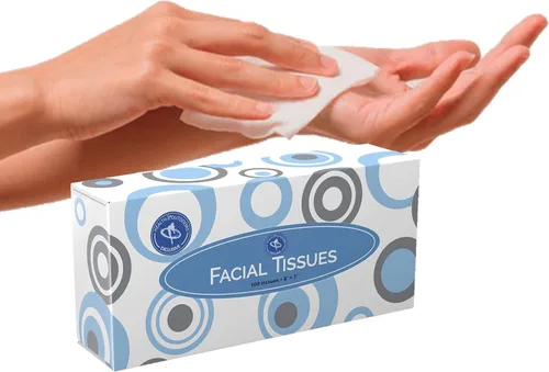 Miniatura 2 de HAO Pañuelos faciales [hogar y negocios] Caja de 100 unidades de papel de seda estándar de 2 capas