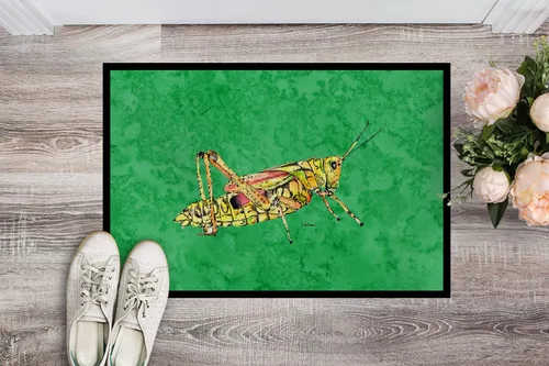 Miniatura 2 de Caroline's Treasures 8849JMAT - Felpudo verde de 24 x 36 pulgadas, tapete para puerta delantera, interior y exterior, para entrada, antideslizante