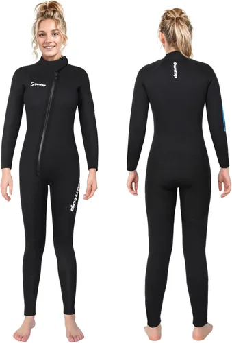 Miniatura 8 de Owntop Traje de neopreno de 5 mm para buceo - Traje húmedo para hombre y mujer de neopreno grueso de cuerpo entero, cremallera frontal, manga larga