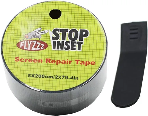 Miniatura 8 de FLYZZZ Kit de reparación de pantalla de ventana, cinta de reparación de pantalla impermeable de 79.4 pulgadas, 3 capas fuerte adhesiva para ventanas
