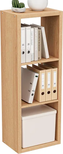 Miniatura 30 de VDNEND Organizador de Almacenamiento en Cubos Estantería, Estante Cúbico Decorativo de 11 pulgadas con Respaldo Abierto y Borde Engrosado, Marrón