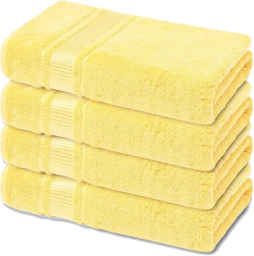 Miniatura 29 de Melissa Linen, Toalla de baño, 100% algodón turco para baño, toalla de ducha absorbente, de secado rápido, duradera y suave, 35 x 60 pulgadas
