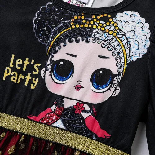 Miniatura 3 de L.O.L. Surprise! Vestidos de malla tutú para niñas con mariposa y purpurina para fiesta, vestido de tul de manga larga, regalo de cumpleaños