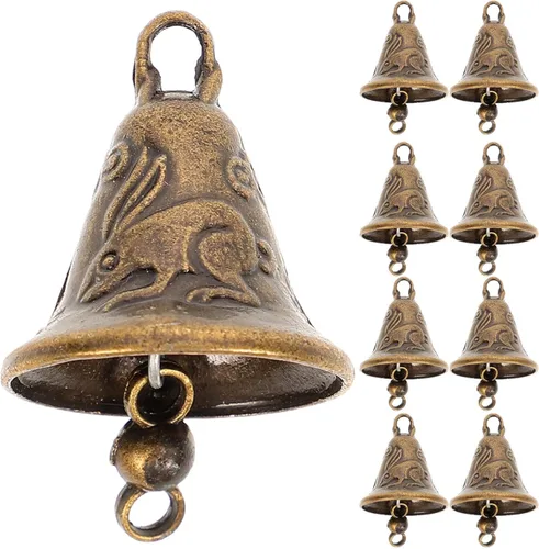 Miniatura 4 de MAGICLULU 11pcs mini cascabeles decorativos campanas colgantes árbol de Navidad para decoración del festival de Navidad