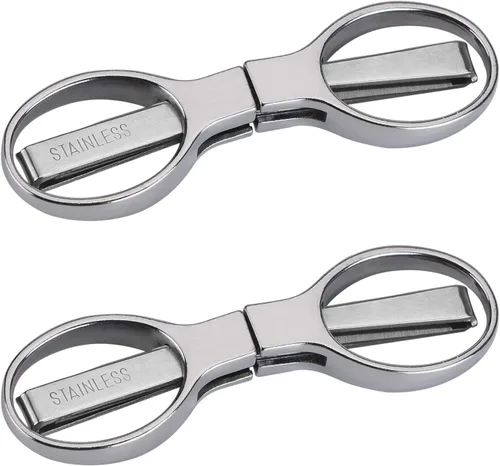 2 piezas de tijeras plegables, cortador telescópico portátil de acero inoxidable, tijeras pequeñas de bolsillo plegables y seguras para el hogar,