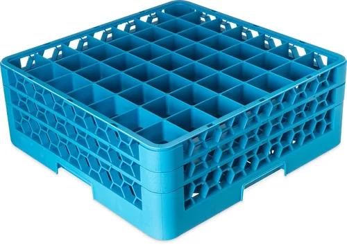 Miniatura 14 de Carlisle FoodService Products RG3614 OptiClean - Estante de vidrio con 36 compartimentos, compartimentos de 2.94 pulgadas, color azul (paquete de 6)