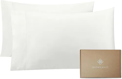 Miniatura 16 de Bioweaves - Fundas de almohada 100% algodón orgánico de 300 hilos, tejido de satén suave, certificado por la Norma Mundial de Textiles Orgánicos