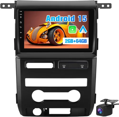 Miniatura 11 de Android 13 [2 GB+64 GB] Estéreo de coche para Ford F150 2009-2012 Manual AC (modelo de gama baja), radio de coche con soporte de pantalla táctil