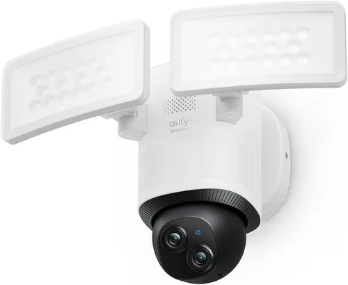 Miniatura 10 de eufy Security Floodlight - Cámara con cable E340 2pack+Homebase3, cámara de seguridad al aire libre, panorámica e inclinación de 355°, grabación