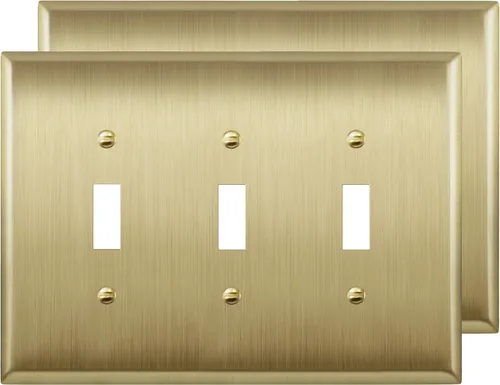Miniatura 23 de LIDER Placa de Pared de Metal para Interruptor de Luz de Palanca, Cubierta de Interruptor de Acero Inoxidable, Resistente a la Corrosión