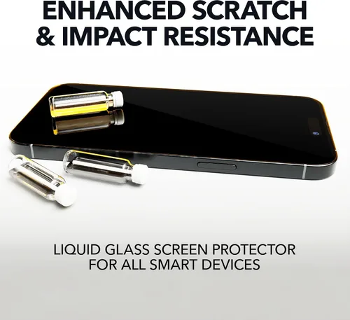 Miniatura 2 de cellhelmet Protector de pantalla de vidrio líquido con garantía de reparación de $500 Nano protección resistente a arañazos y roturas Universal