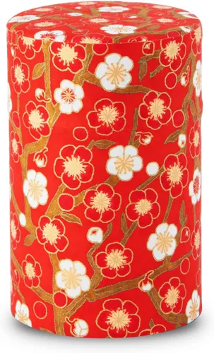 Miniatura 13 de NOREN Lata para Té Japonesa de Hojalata (Papel Yuzen Washi - Oboro Sakura/Rosa), Tamaño de 7.06 oz/Fabricado en JAPÓN con Tapa Interior Incluida