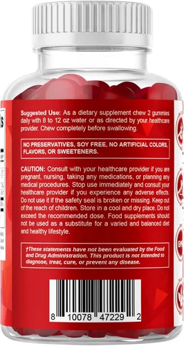 Miniatura 9 de Vitamatic Gomitas de vitamina B12 extra fuertes de 5000 mcg (metilo B12), 120 unidades, apoyo al metabolismo energético y apoyo a la salud